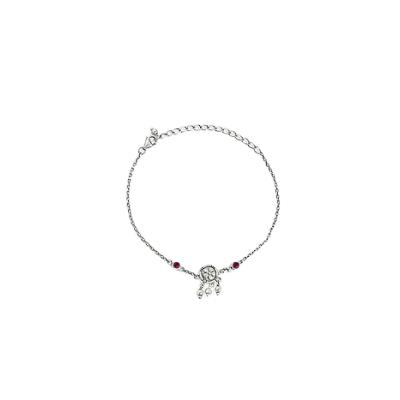 Elephant Bracelet Crafted in Silver