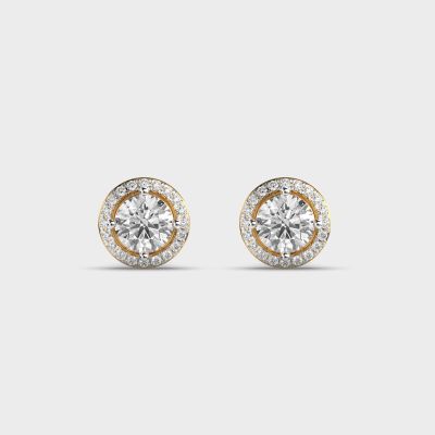 Celestial Star Diamond Gold 9Kt Studs Earrings